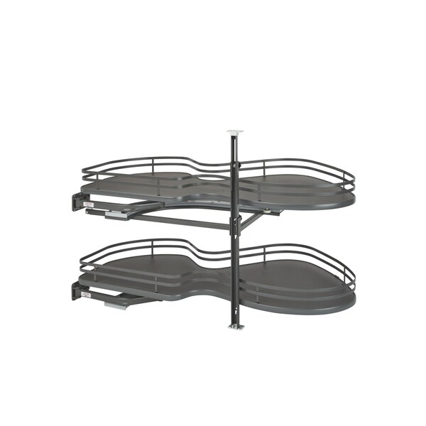 Rev-A-Shelf Steel, Orion Gray, 39 in W, 24.5 in H, 21.75 in D, 21.75 in L, Orion Gray 5372-21-FOG-L - main